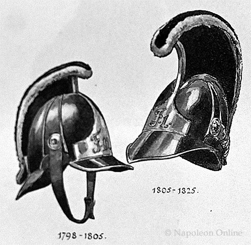 Ottenfeld_DragonerKuerassiereKopfbedeckungen_1798-1825.jpg