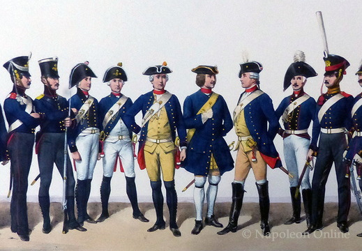 Artillerie 1709 bis 1846