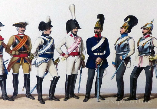 Kürassiere 1700 bis 1884