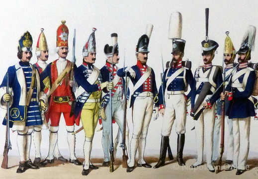 Garde-Infanterie - Grenadiere 1704 bis 1845