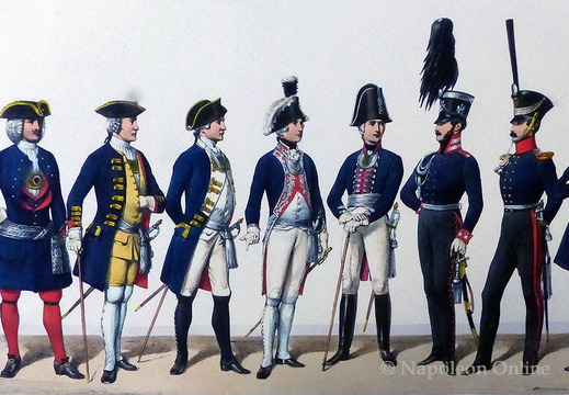 Infanterie - Offiziere 1711 bis 1846