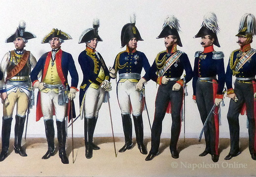 Generalität 1701 bis 1850