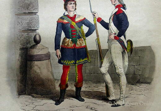 Schule des Mars und Nationalgarde - Schüler und Grenadier 1794