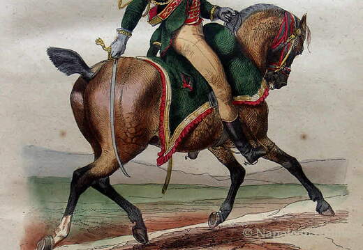 Garde - Guiden (Jäger zu Pferd), Kommandeur 1800