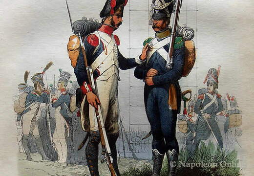 Infanterie - Linieninfanterie (Grenadier) und Leichte Infanterie (Voltigeur) 1809