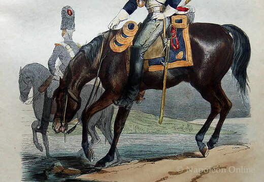 Garde - Grenadiere zu Pferd, Grenadier in Felduniform 1812