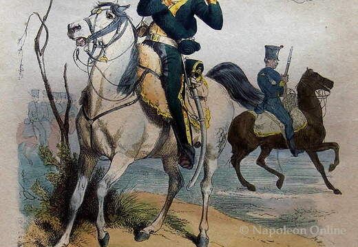 Jäger zu Pferd - 5. Regiment, Jäger der Elitekompanie in Felduniform 1812