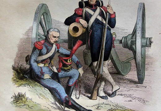 Garde - Artillerietrain und Artillerie zu Fuß, Soldaten 1806 bis 1814