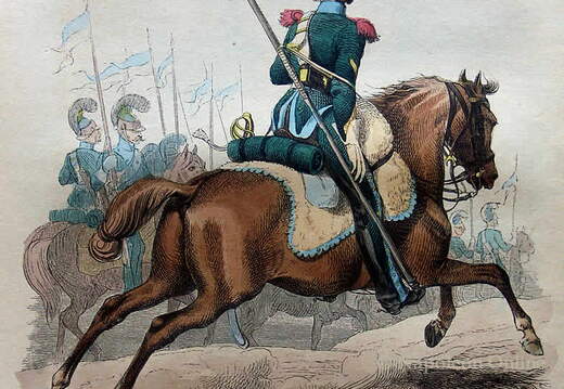 Chevaulegers - Französische Regimenter, Unteroffizier der Elitekompanie 1812-1815