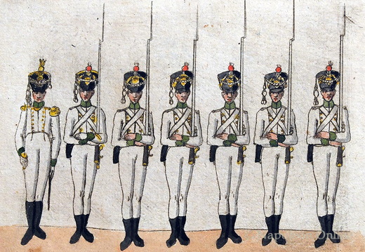 Sachsen - Linieninfanterie, Musketiere vom Regiment Prinz Friedrich August