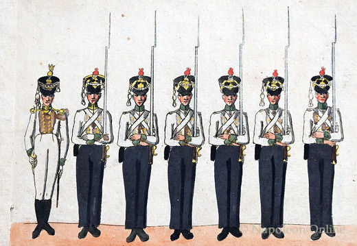 Sachsen - Linieninfanterie, Musketiere vom Regiment Prinz Friedrich August