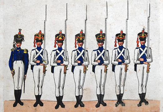 Sachsen - Linieninfanterie, Musketiere des Regiments Prinz Anton