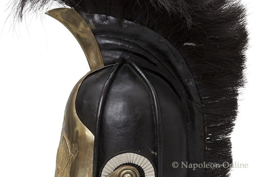 Kürassiere - Mannschaftshelm Modell 1808 (linke Seitenansicht)