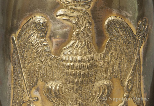 Kürassiere - Mannschaftshelm Modell 1808 (Detail des Beschlags)
